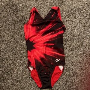 GK Red and Black Kids Leotard